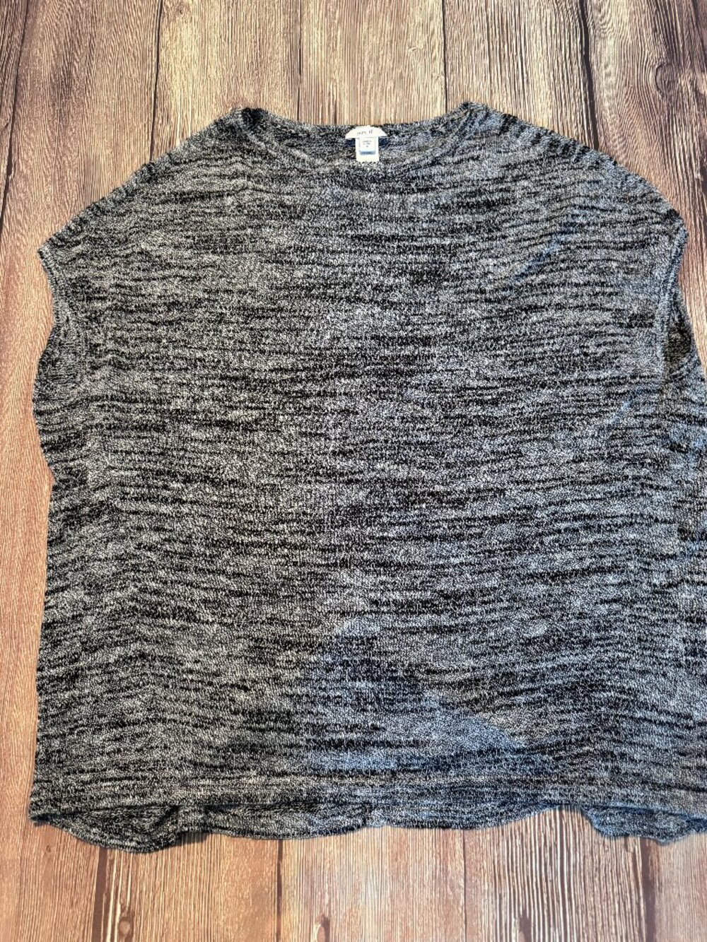 Pure Jill – J. Jill Women’s Heathered Gray Sweater Sleeveless Linen Blend Size M